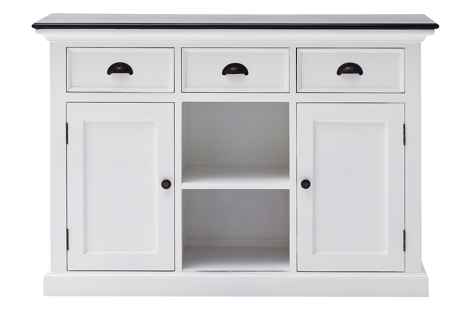 Halifax Contrast Buffet - White with Black Top