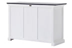 Halifax Contrast Buffet - White with Black Top