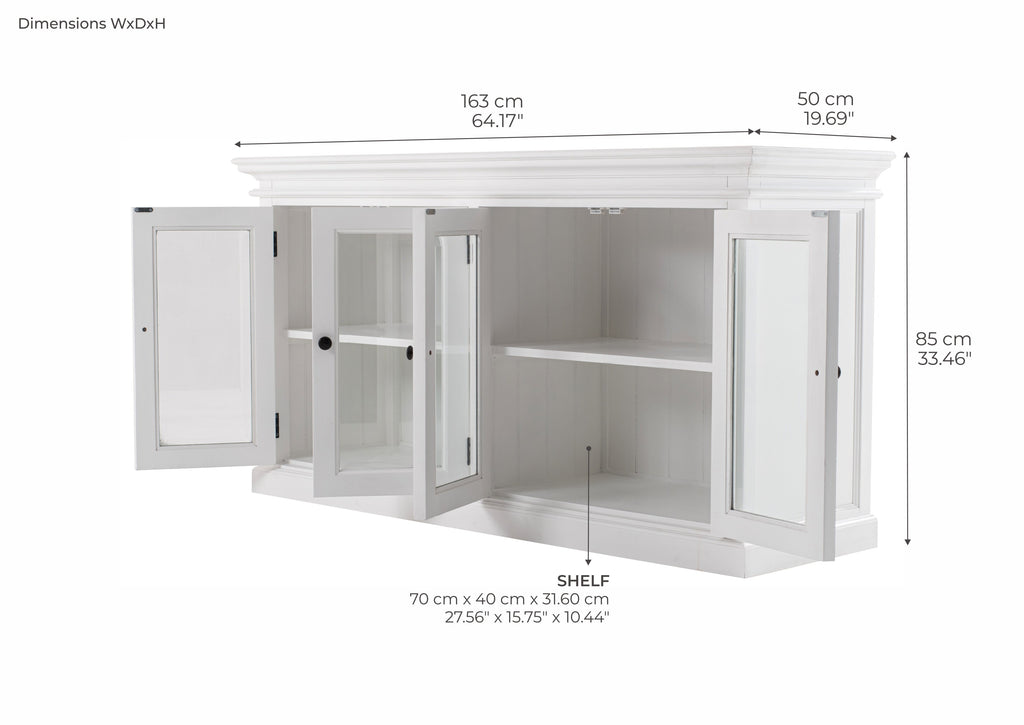 Halifax 4 Door Sideboard - White