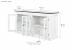 Halifax Accent Display Buffet with 4 Glass Doors