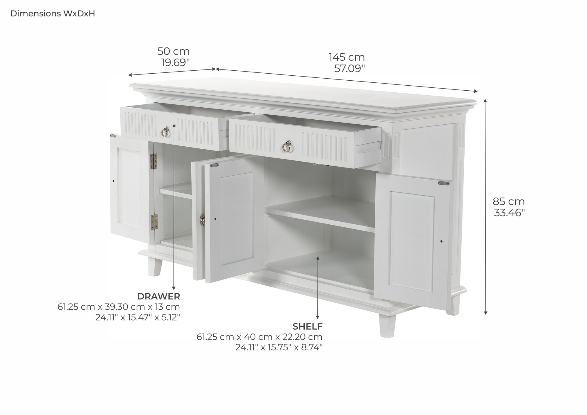Skansen Buffet with 4 Doors