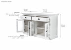 Classic Buffet with Glass Doors