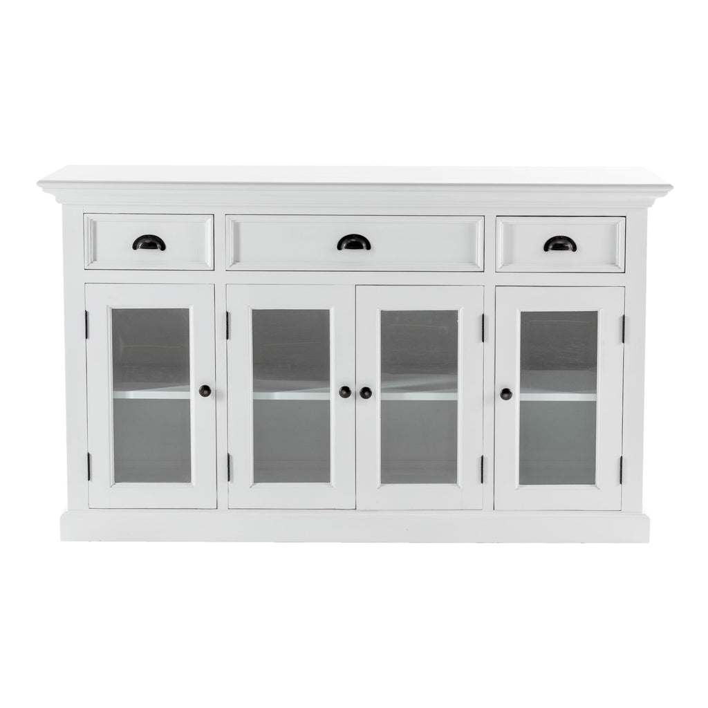 Buffet with 4 Glass Doors 3 Drawers
