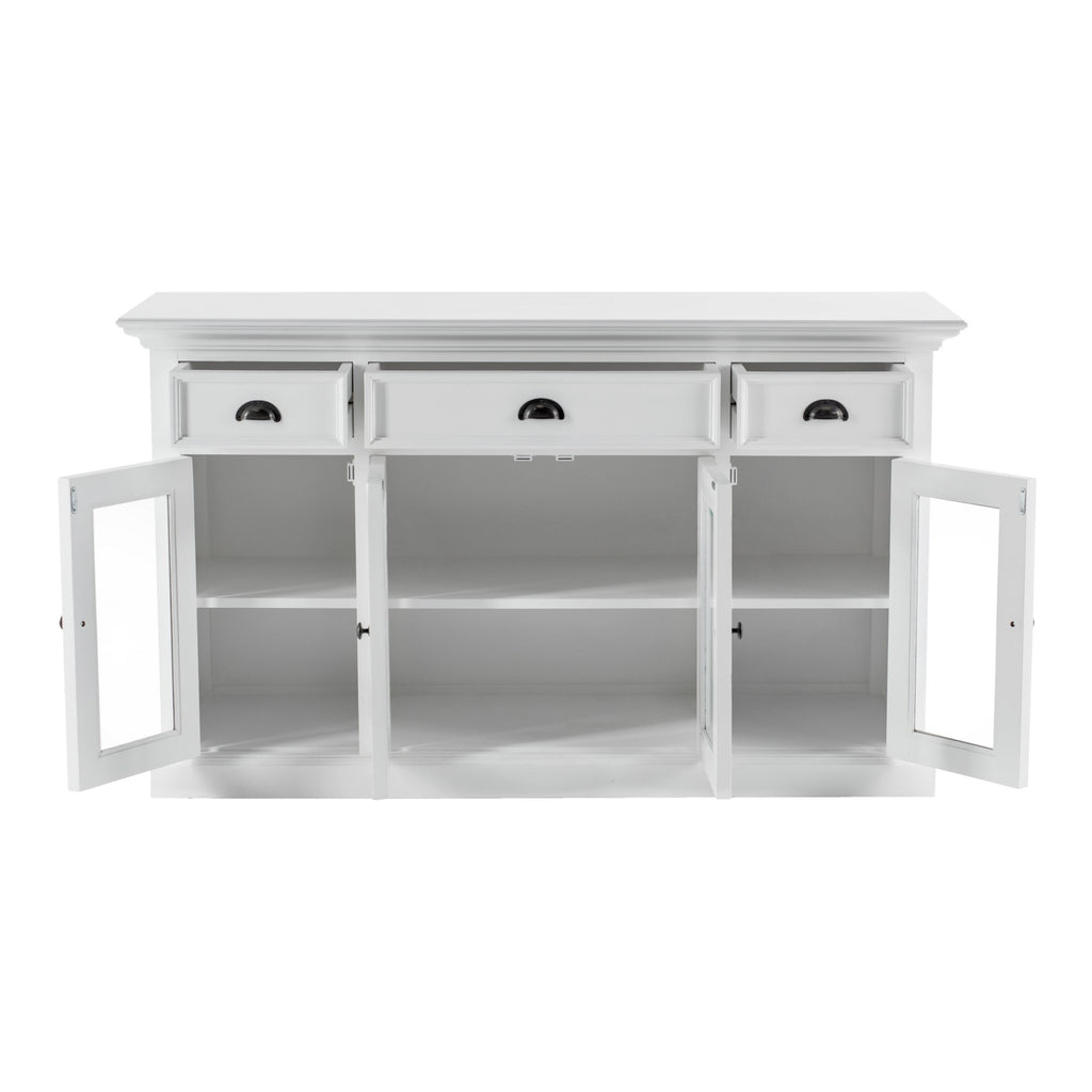 Buffet with 4 Glass Doors 3 Drawers