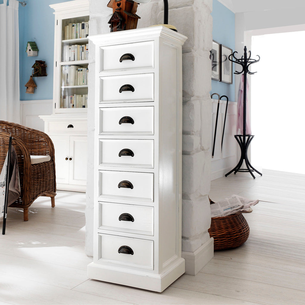 Halifax Storage Unit 7 Drawers - White