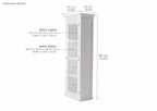 Halifax Single Vitrine - White