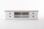 Halifax Accent Lowline ETU 180cm - White With Brown Top