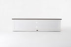 Halifax Accent Lowline ETU 180cm - White With Brown Top