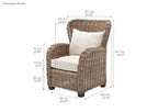 Queen Kubu Rattan Arm Chair (Set of 2)