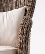 King Kubu Rattan Arm Chair With Cushion (set of 2)