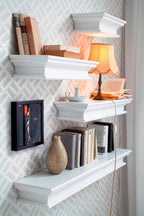 Halifax Floating Wall Shelf 120cm - White