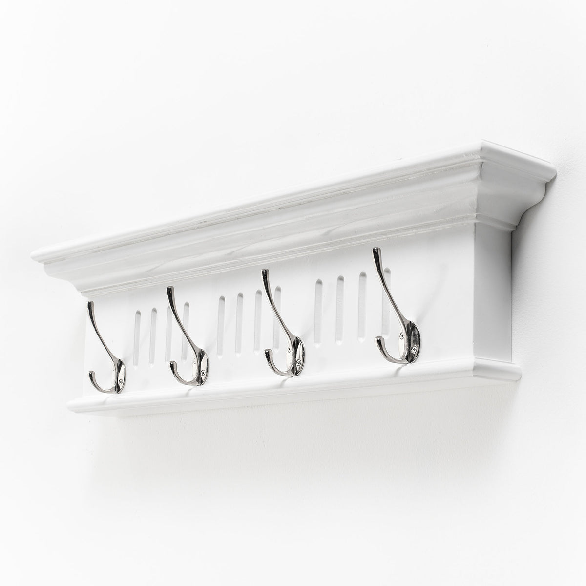 Skansen Coat Rack 4 Hooks - White