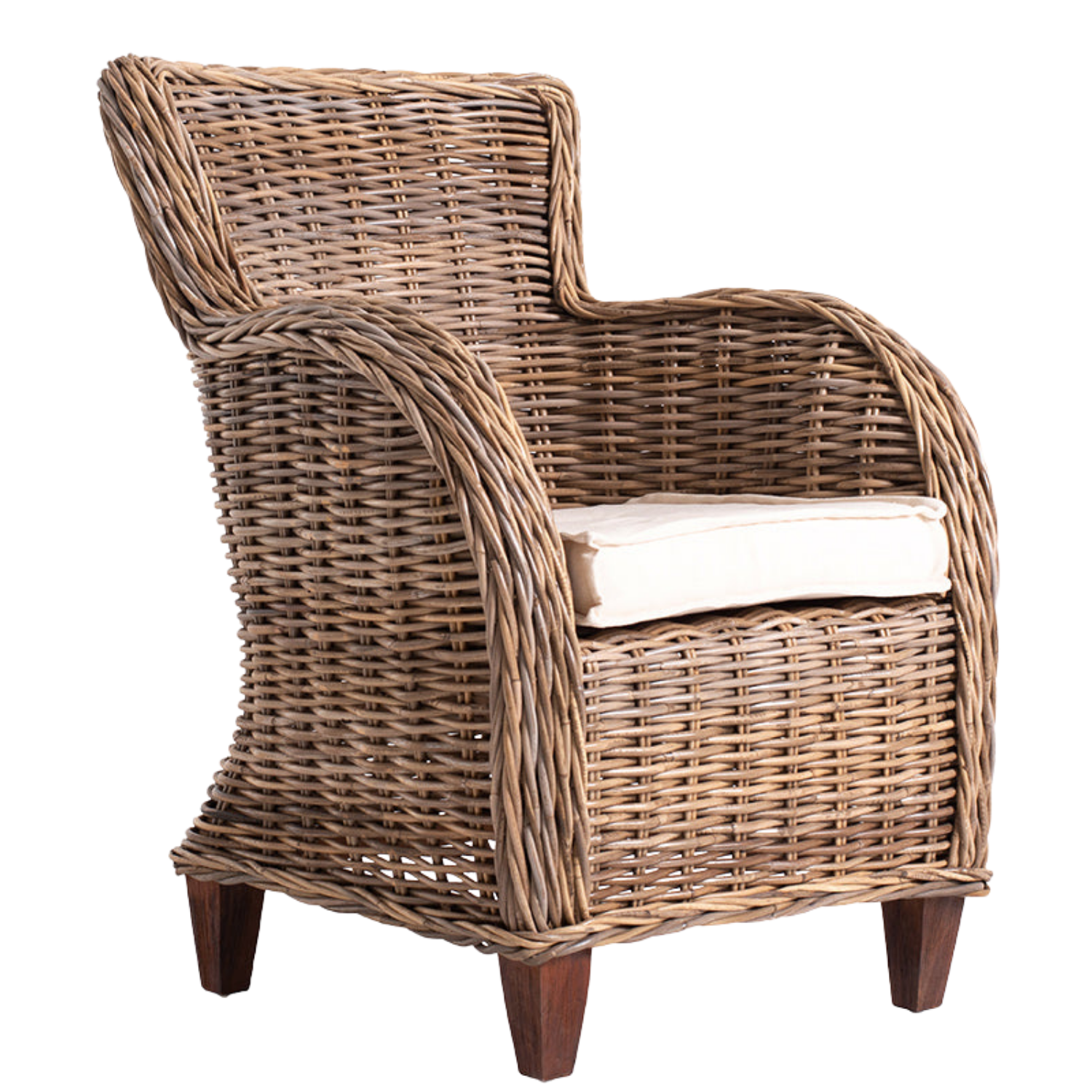 Baron Kubu Rattan Arm Chair (Set of 2)
