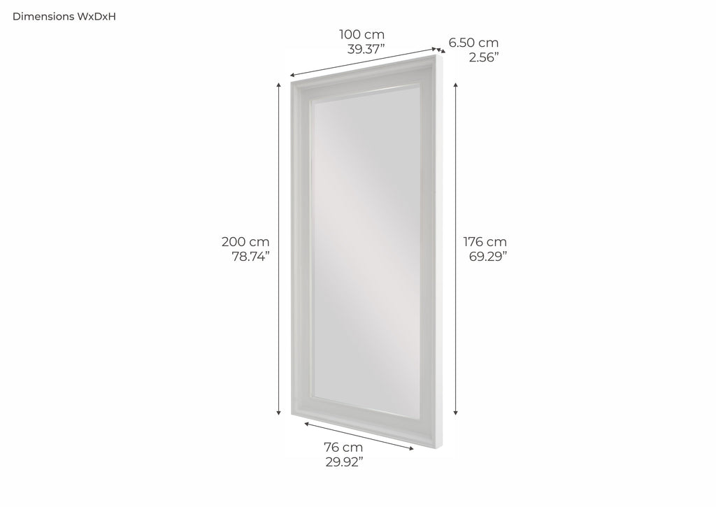 Halifax Grand Mirror - White