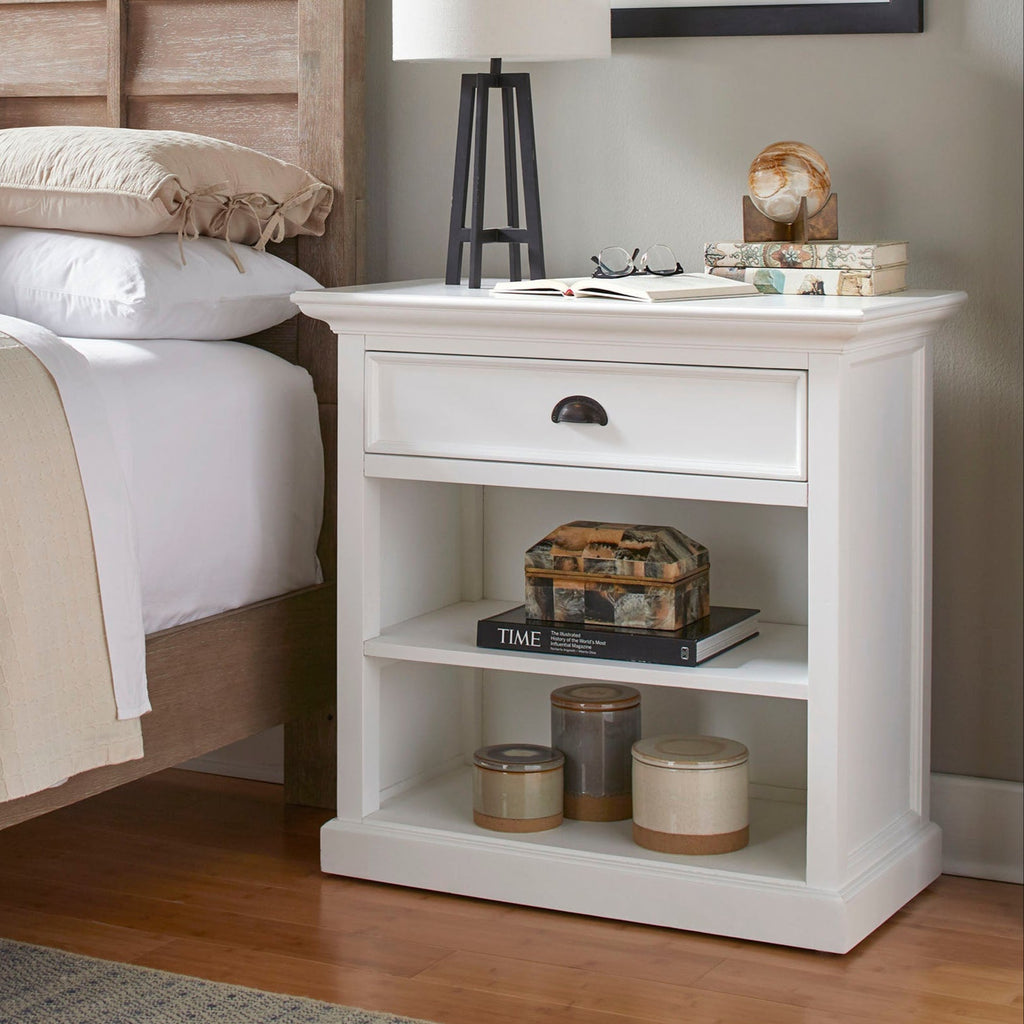 Bedside Table with shelves