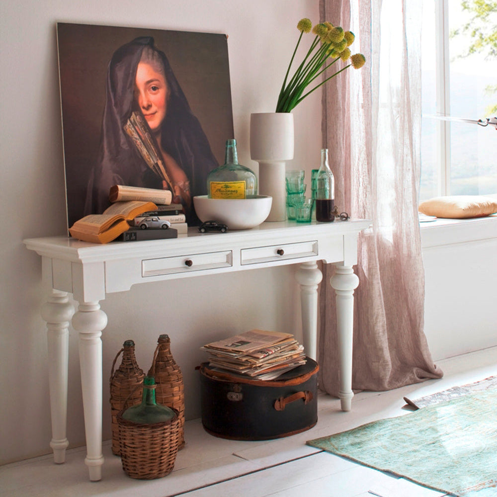 Provence Console Table - White