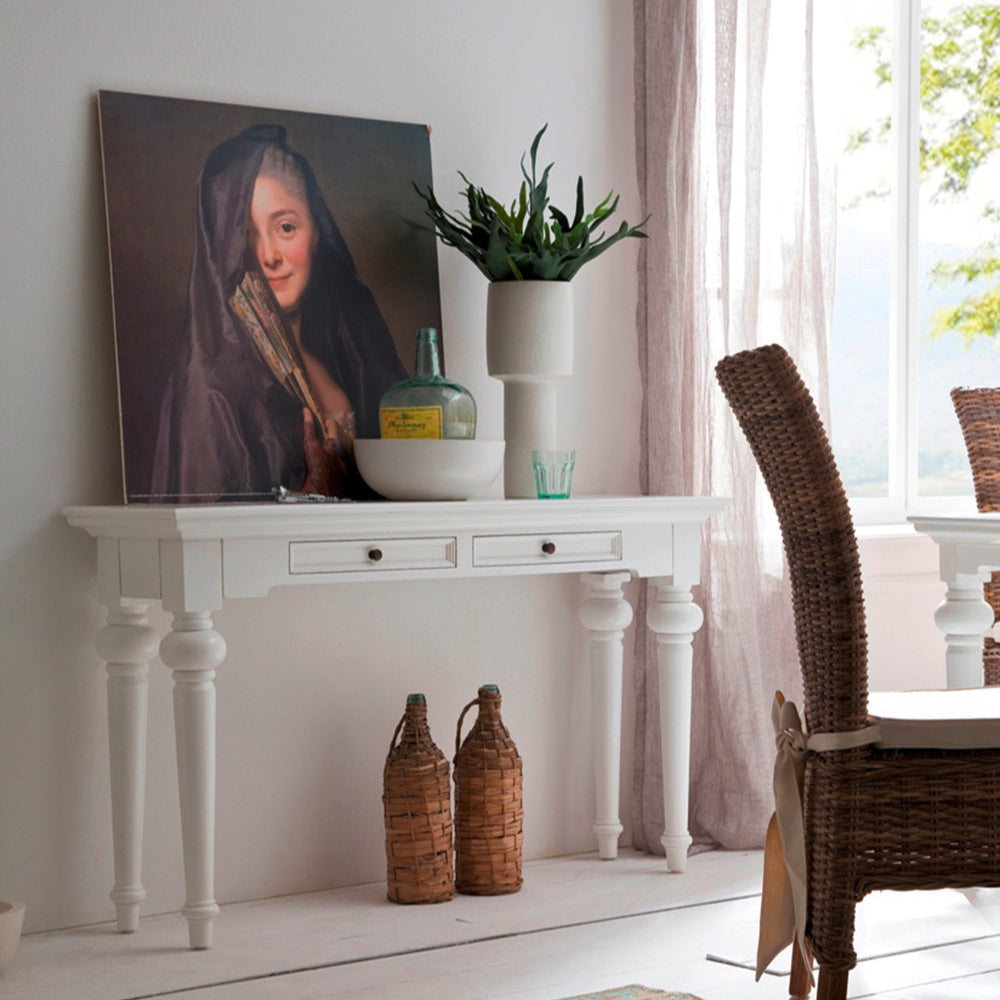 Provence Console Table - White