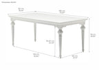Provence Dining Table 180cm - White