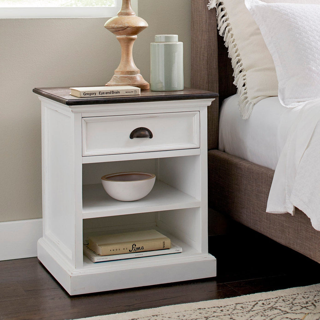 Bedside Table with Shelves