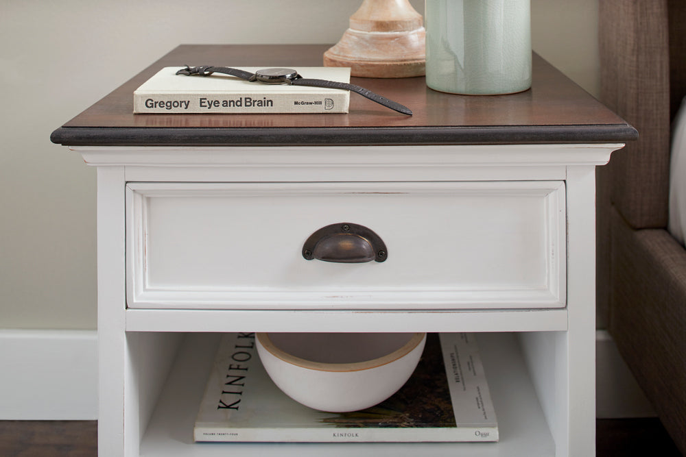 Bedside Table with Shelves