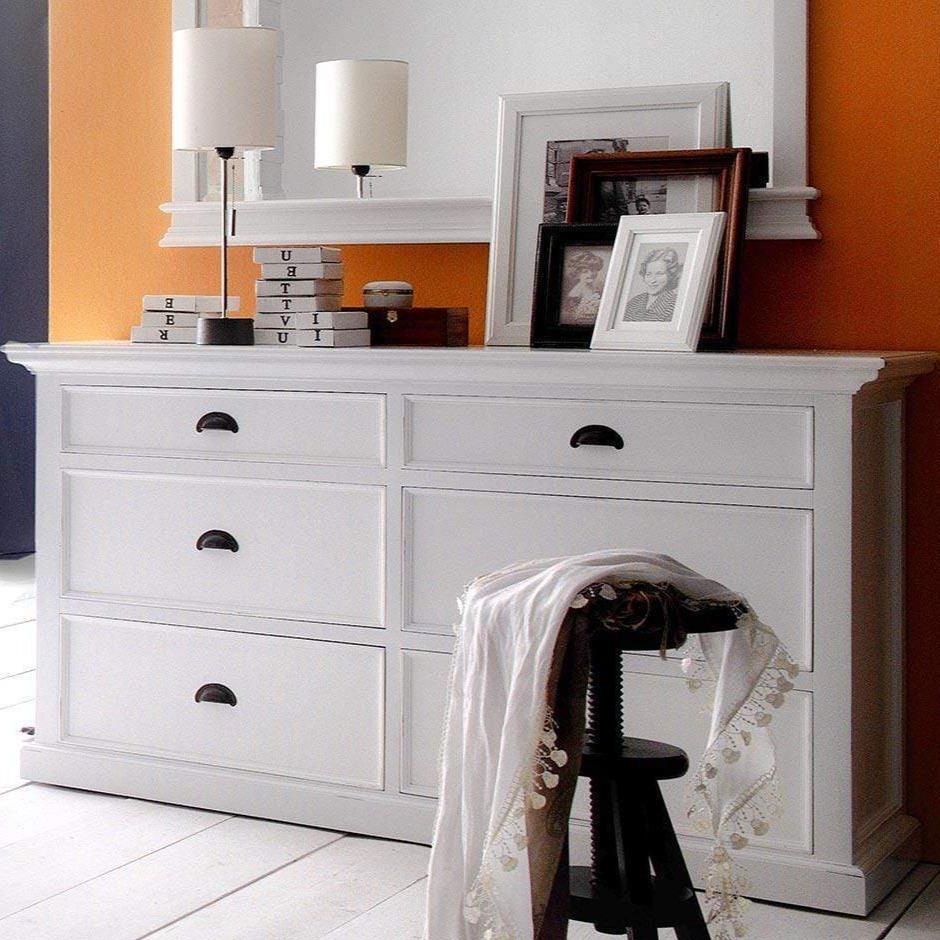 Halifax Bedroom Dresser - White-Dresser-Novasolo-I Wanna Go Home