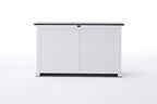 Halifax Contrast Buffet - White with Black Top-Buffet-by NovaSolo-I Wanna Go Home