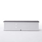 Halifax Contrast Lowline ETU 180cm - White With Black Top-TV Stand-by NovaSolo-I Wanna Go Home