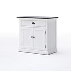 Halifax Contrast Small Buffet - White with Black Top-Buffet-by NovaSolo-I Wanna Go Home