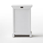 Halifax Storage Unit 1 Rattan Basket - White-Bedside Table-by NovaSolo-I Wanna Go Home