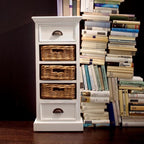Halifax Storage Unit 3 Rattan Baskets - White-Chest-by NovaSolo-I Wanna Go Home