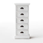Halifax Storage Unit 5 Drawers - White-Chest-by NovaSolo-I Wanna Go Home