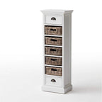 Halifax Storage Unit 5 Rattan Baskets- White-Chest-by NovaSolo-I Wanna Go Home