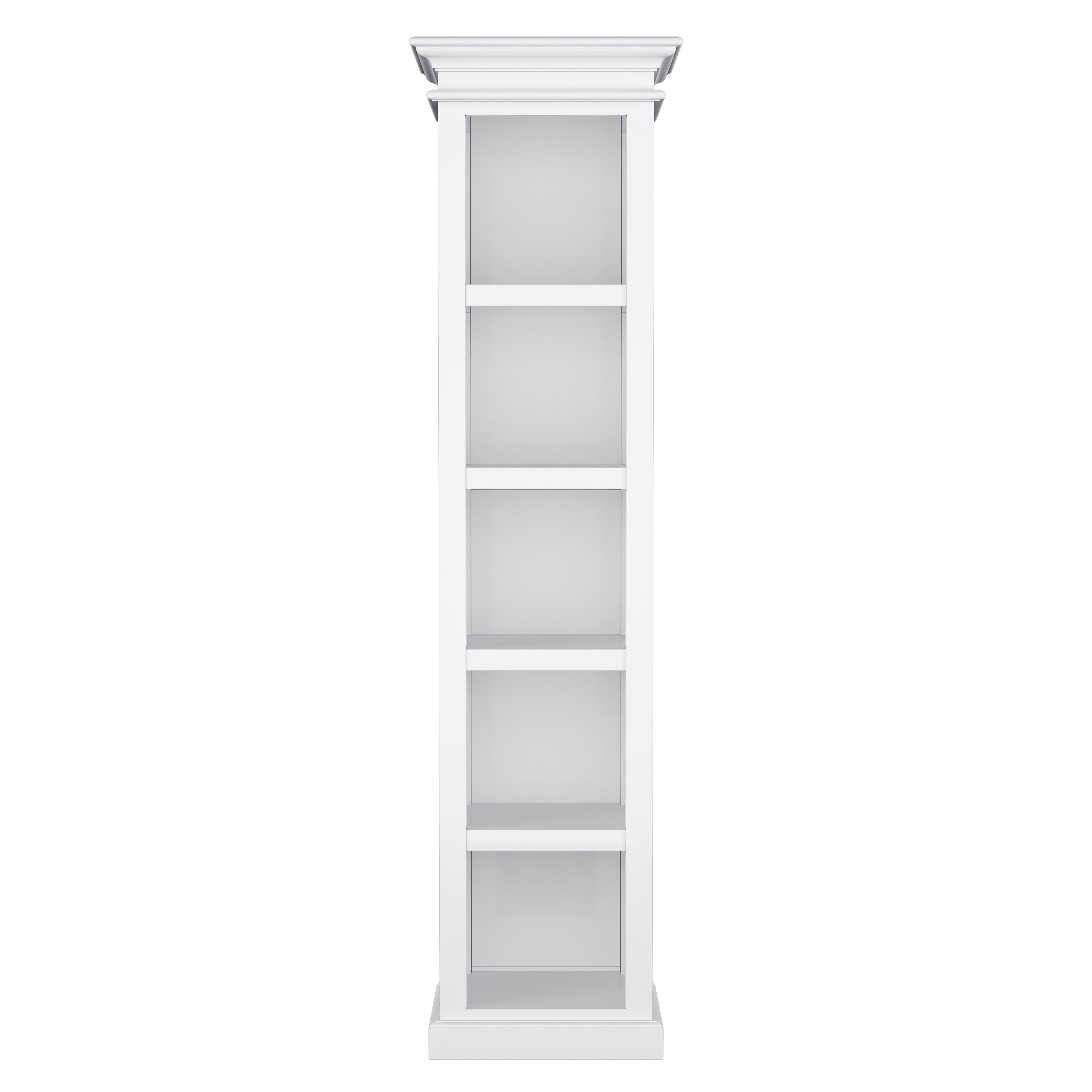 Halifax Thin Line Bookcase - White-Bookshelf-by NovaSolo-I Wanna Go Home