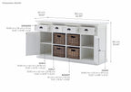 Halifax Large Buffet - White