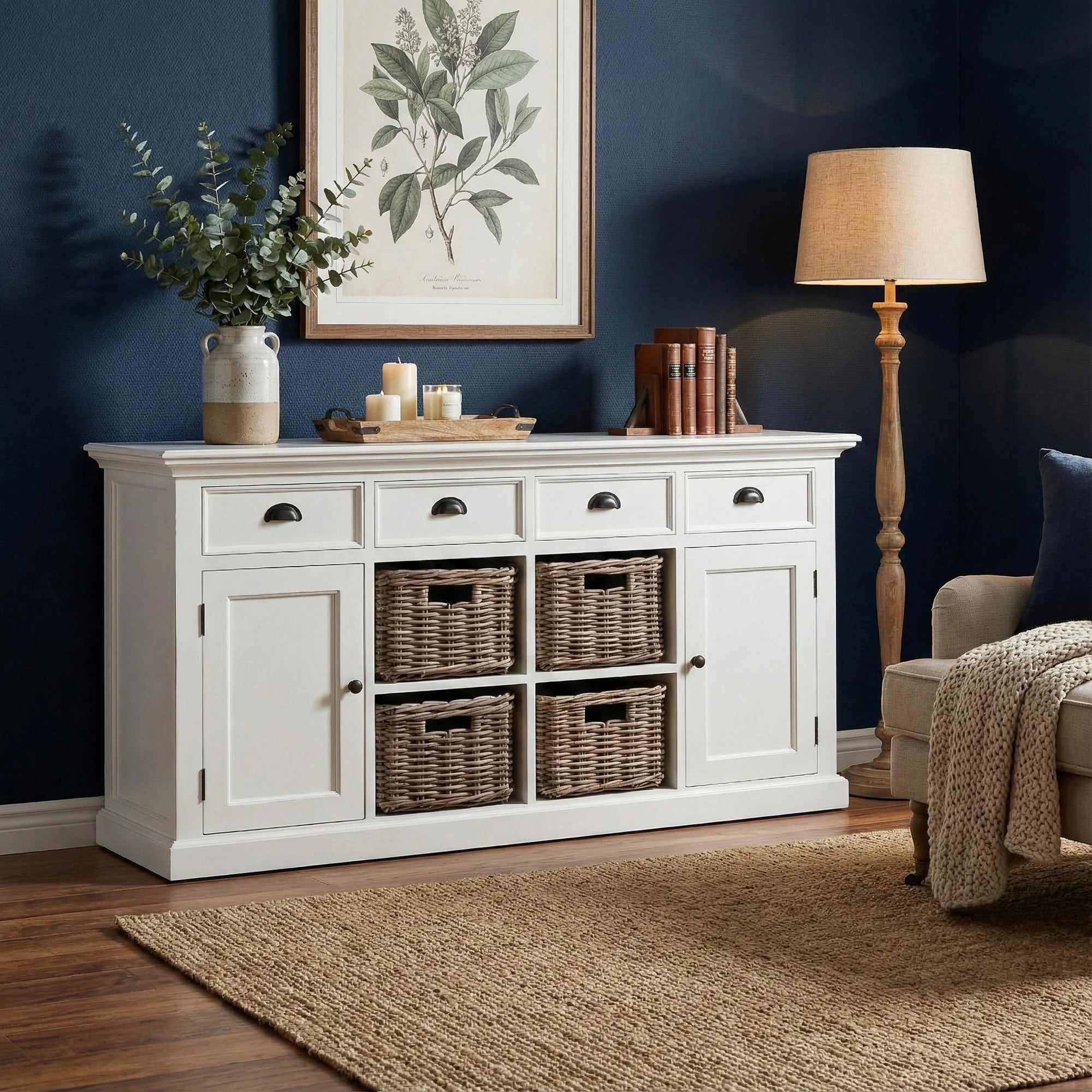 Halifax Large Buffet - White