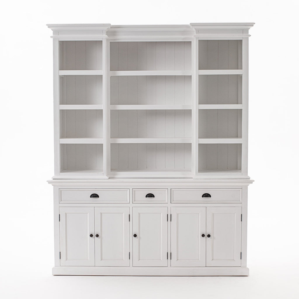 Kitchen Hutch Cabinet with 5 Doors 3 Drawers-Hutch Cabinet-Novasolo-I Wanna Go Home