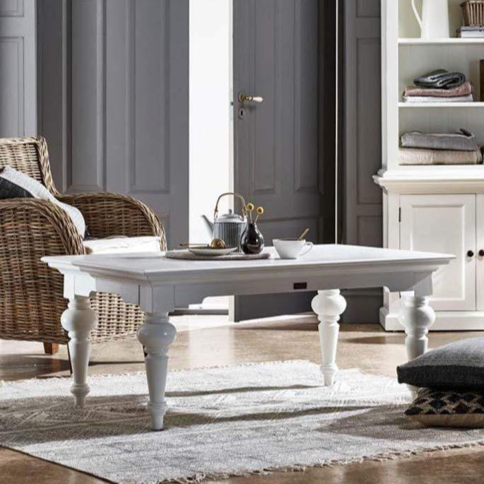 Provence Rectangle Coffee Table - White-Coffee Table-Novasolo-I Wanna Go Home
