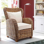 Queen Kubu Rattan Arm Chair-Chair-Novasolo-I Wanna Go Home